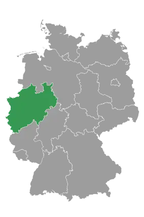 Landkarte-Nordrhein-Westfalen