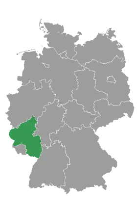 Deutschland-Karte-Bundesland-Rheinland-Pfalz-in-grün