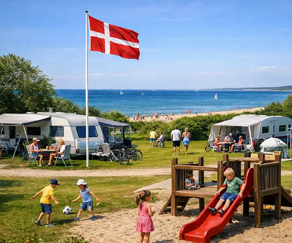 Bild eines Campingplatzes in Dänemark